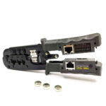 PINCE À SERTIR PROFESSIONNELLE RJ45 AVEC TESTEUR DE CÂBLE RÉSEAU INTÉGRÉ – Image 3