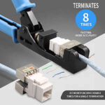 PINCE DE TERMINAISON PROFESSIONNELLE POUR MODULE KEYSTONE RJ45 – Image 2
